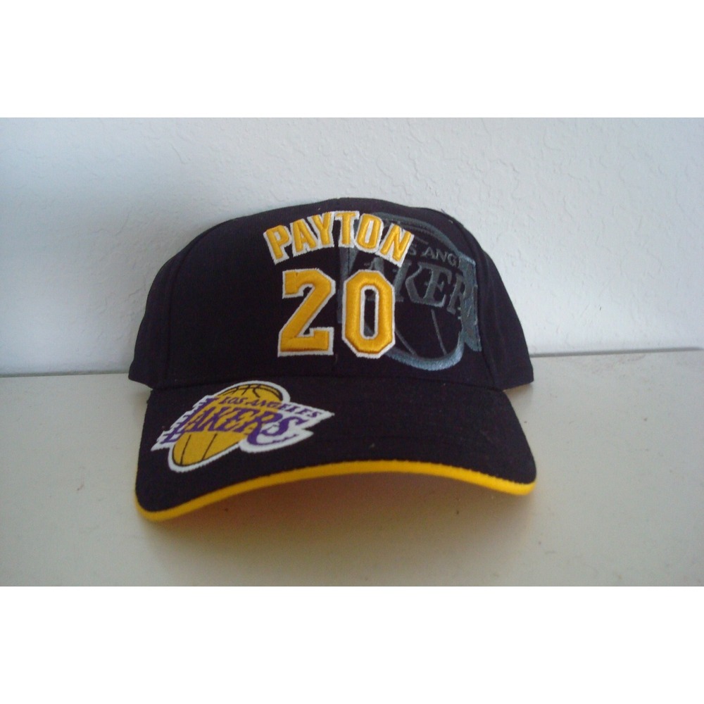 LOS ANGELES LAKERS  GOLF BEACH SZ STRAPBACK DEADSTOCK HAT CAP‎ VINTAGE A3